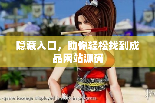 隐藏入口，助你轻松找到成品网站源码