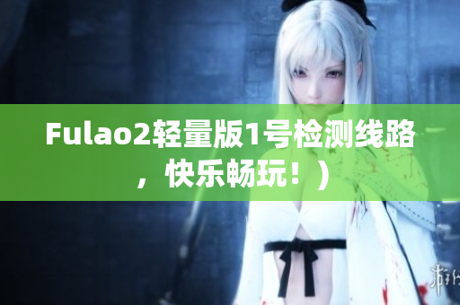 Fulao2轻量版1号检测线路，快乐畅玩！)
