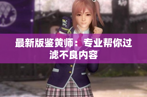 最新版鉴黄师：专业帮你过滤不良内容