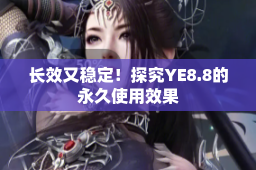 长效又稳定！探究YE8.8的永久使用效果