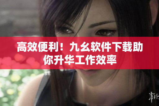高效便利！九幺软件下载助你升华工作效率