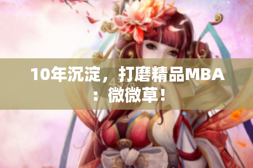 10年沉淀，打磨精品MBA：微微草！