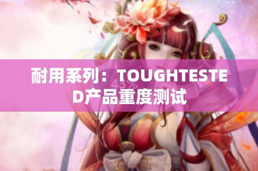 耐用系列：TOUGHTESTED产品重度测试