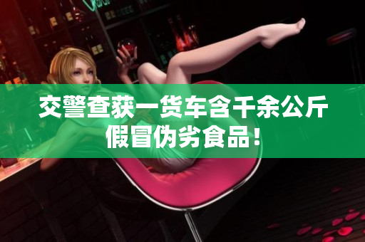 交警查获一货车含千余公斤假冒伪劣食品！