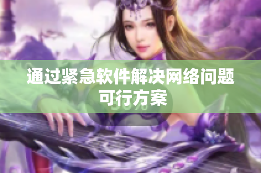 通过紧急软件解决网络问题 可行方案