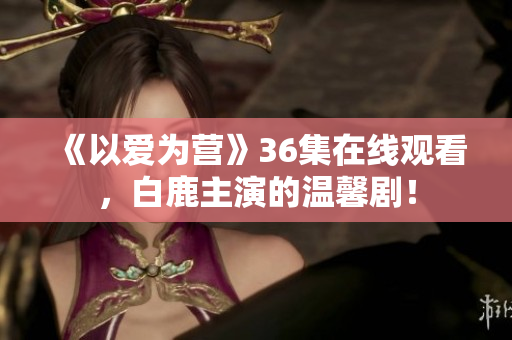《以爱为营》36集在线观看，白鹿主演的温馨剧！