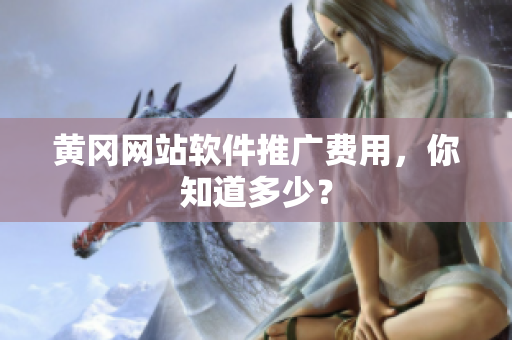 黄冈网站软件推广费用，你知道多少？