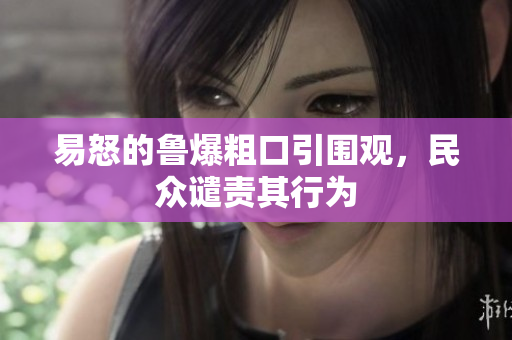 易怒的鲁爆粗口引围观，民众谴责其行为