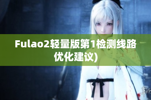 Fulao2轻量版第1检测线路优化建议)