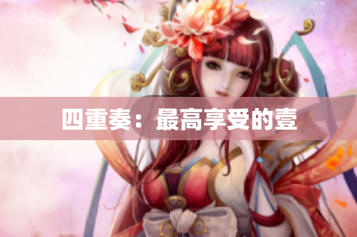 四重奏：最高享受的壹