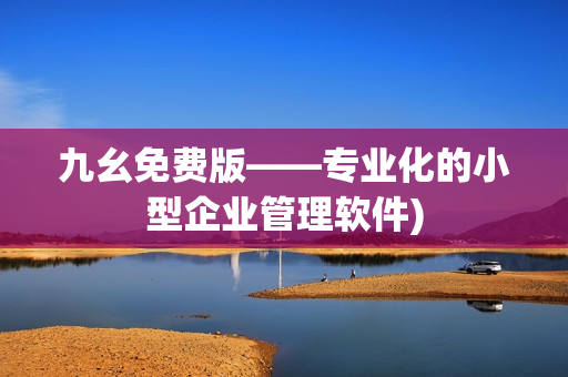 九幺免费版——专业化的小型企业管理软件)