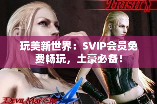玩美新世界：SVIP会员免费畅玩，土豪必备！