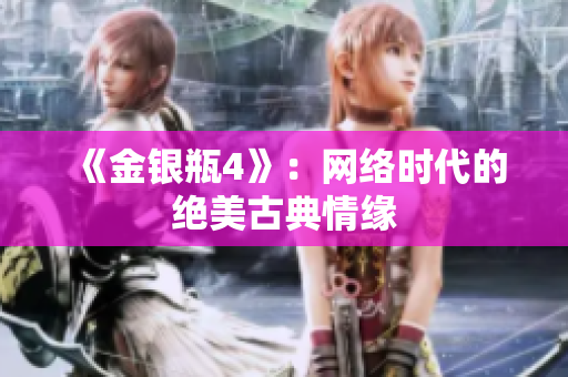 《金银瓶4》：网络时代的绝美古典情缘