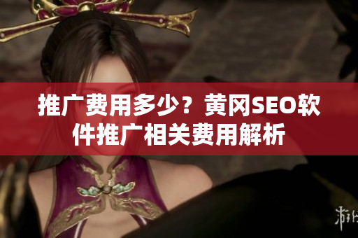 推广费用多少？黄冈SEO软件推广相关费用解析