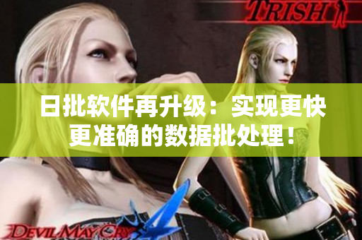 日批软件再升级：实现更快更准确的数据批处理！