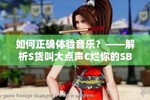如何正确体验音乐？——解析S货叫大点声C烂你的SB