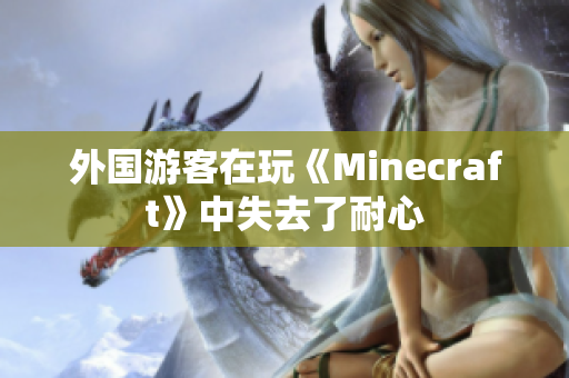 外国游客在玩《Minecraft》中失去了耐心