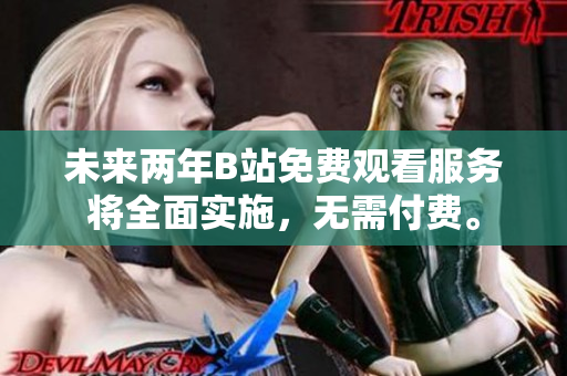 未来两年B站免费观看服务将全面实施，无需付费。