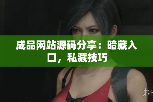 成品网站源码分享：暗藏入口，私藏技巧