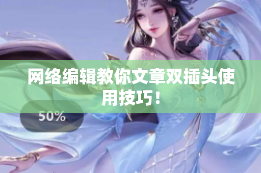 网络编辑教你文章双插头使用技巧！