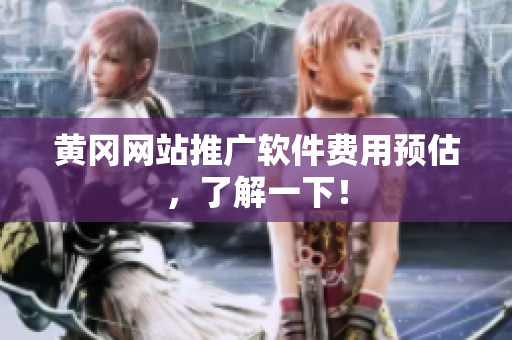 黄冈网站推广软件费用预估，了解一下！