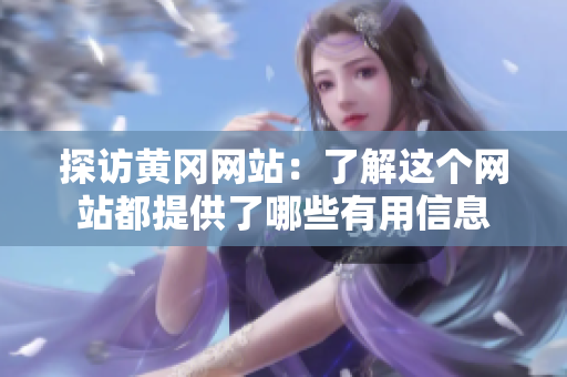 探访黄冈网站：了解这个网站都提供了哪些有用信息