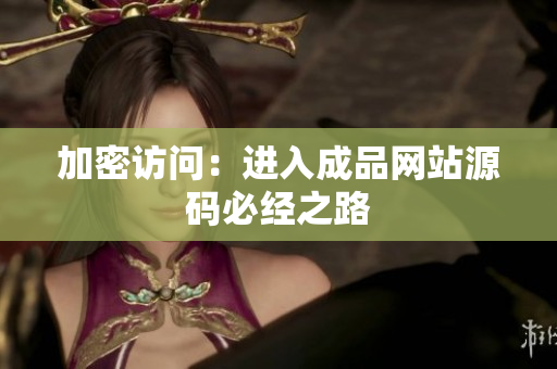 加密访问：进入成品网站源码必经之路