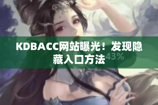 KDBACC网站曝光！发现隐藏入口方法