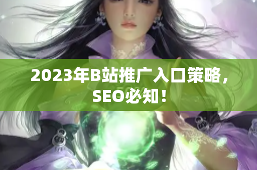 2023年B站推广入口策略，SEO必知！