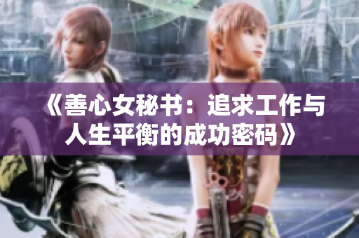 《善心女秘书：追求工作与人生平衡的成功密码》