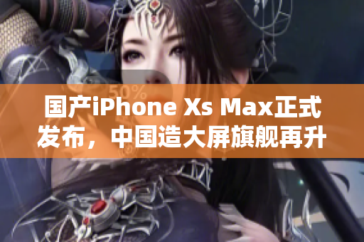 国产iPhone Xs Max正式发布，中国造大屏旗舰再升级