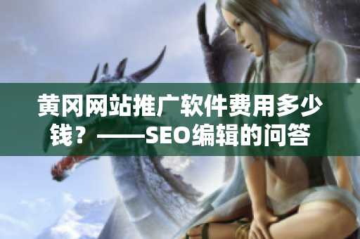黄冈网站推广软件费用多少钱？——SEO编辑的问答