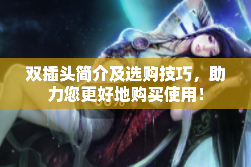 双插头简介及选购技巧，助力您更好地购买使用！