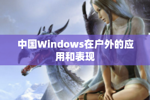 中国Windows在户外的应用和表现