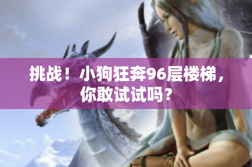 挑战！小狗狂奔96层楼梯，你敢试试吗？