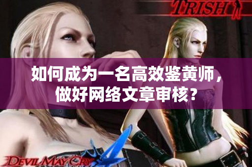 如何成为一名高效鉴黄师，做好网络文章审核？
