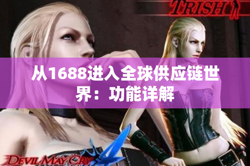 从1688进入全球供应链世界：功能详解