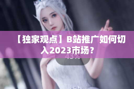 【独家观点】B站推广如何切入2023市场？