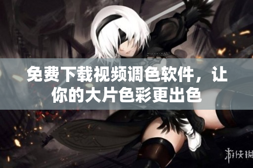 免费下载视频调色软件，让你的大片色彩更出色
