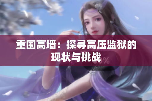 重围高墙：探寻高压监狱的现状与挑战