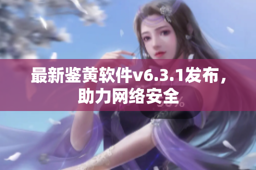 最新鉴黄软件v6.3.1发布，助力网络安全