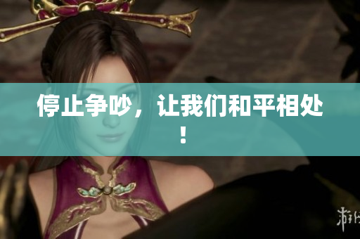停止争吵，让我们和平相处！