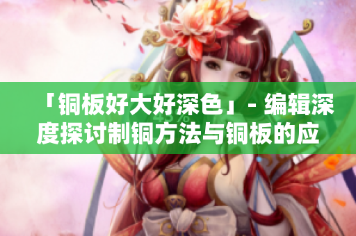 「铜板好大好深色」- 编辑深度探讨制铜方法与铜板的应用领域