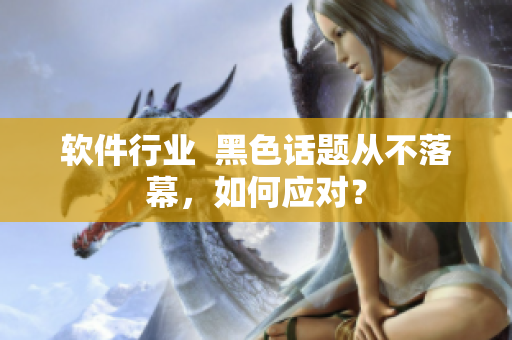 软件行业  黑色话题从不落幕，如何应对？