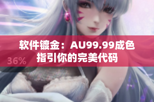 软件镀金：AU99.99成色指引你的完美代码