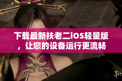 下载最新扶老二iOS轻量版，让您的设备运行更流畅