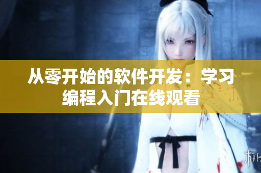 从零开始的软件开发：学习编程入门在线观看