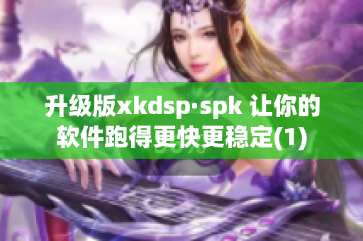 升级版xkdsp·spk 让你的软件跑得更快更稳定(1)