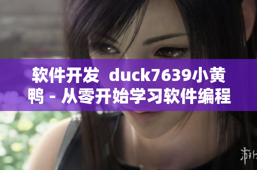 软件开发  duck7639小黄鸭 - 从零开始学习软件编程