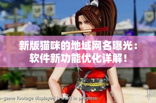 新版猫咪的地域网名曝光：软件新功能优化详解！